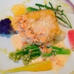 P's レストラン - 駿河湾春仕立て 太刀魚のコトレッタ桜海老のクリームソース