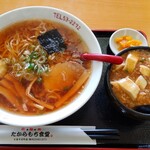 Takaramochi Shokudou - 中華そばと半マーボドーフ丼のセット