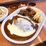 パピー - スパイシーフライドチキンとカレーライス
            とろけるチーズトッピング