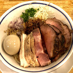 手打式超多加水麺 ののくら - 『特製 油そば＋チャーシュー増し』