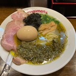 スープメン - 牡蠣塩らぁ麺＋味玉