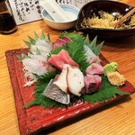 吟魚 - 旬の刺身盛り・二人前。1500円