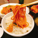 わ楽 - ナポリタン オンザライス   