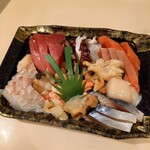 魚楽小川水産 - 刺身盛り合わせ 1500円