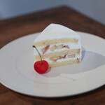 haru. - 2021年6月再訪：桃のショートケーキ☆