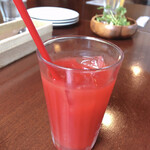 クッチーナディー - サラダ・ドリンクセット200円
ブラッドオレンジジュース