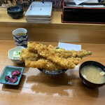 深川つり舟 - ミックス天丼