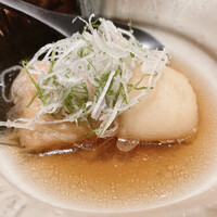 鮨 こしかわ - ゴマ豆腐とトロロの揚げだし