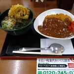 中井食堂 中井パーキングエリア（PA)下り線 - かき揚げそばとカツカレー