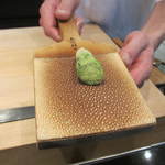 日本料理 晴山 - 山葵は全てきちんとすりおろした物。