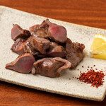 Salt-grilled gizzard liver