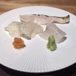 馳走 啐啄一十  - 呉の虎魚、鰈、サスエののど黒(雄)