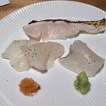 馳走 啐啄一十  - 呉の虎魚、鰈、サスエののど黒(雄)