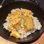 馳走 啐啄一十  - トリュフかけごはん、雲丹と刻みトリュフの玉子とじのせ