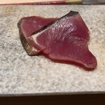 鮨 由う - 鰹藁焼き　辛子醬油