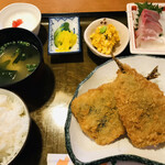 てら田 - イワシフライ定食＝７００円 税込