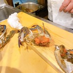 うを徳 - 渡り蟹の醬油漬