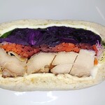 ファイブスターサンドイッチ - 照り焼きチキンとたっぷり野菜サンド400円