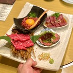 生肉専門店 焼肉 金次郎 - 生肉 盛り合わせ