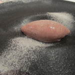 レストラン ビオス - 黒米とまかいの牧場の牛乳のソルベ