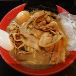 一条流がんこ総本家分家四谷荒木町 - 定番の純正下品の「100」ラーメン大盛り