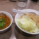 つけ麺 五ノ神製作所 - 海老味噌つけ麺肉入り