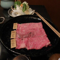 しゃぶ禅 六本木店 - 食べ比べの近江牛・神戸牛・松阪牛のリブロース・その１です。