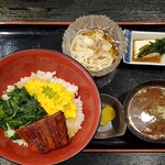 Ajinomise Iwashi - うなぎ三色丼