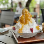 Kakinokiterasu - マンゴーかき氷
            二人で食べても多過ぎなくらいのビッグサイズ。