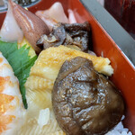 San Chiyou Zushi - 煮椎茸、穴子、煮タコ