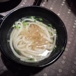 瀬里奈 - 〆のうどんです。