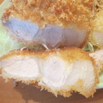 とんかつ 一 - ランジリとんかつ（バラ先側）断面(2012年10月①)