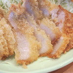 とんかつ 一 - ランジリとんかつ（ロース芯側）断面(2012年10月①)