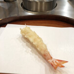 天麩羅 四季彩 村松 - さいまき海老。いつもながら絶妙な火の通し具合。甘い！
