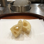 天麩羅 四季彩 村松 - 新蓮根。超ジューシー