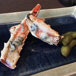 銀座 かに匠 - ゴルゴンゾーラチーズ風味の焼ガニ