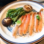 銀座 かに匠 - ズワイガニのしゃぶしゃぶ