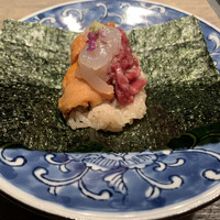 USHIGORO S. GINZA - 生雲丹と赤身の手巻き