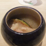 くろぎ - 焚合せ（賀茂茄子と鴨の煮卸し）