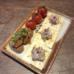 Nishiazabu Butagumi - 前菜（コンポーク + レバー + トマト）（3人分）