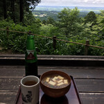 二の坂茶屋 - キノコ汁とジンジャーエール