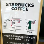 STARBUCKS COFFEE - 入口は改札の外から回り込みます。