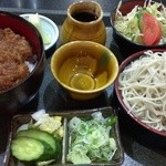 ソースかつ丼セット