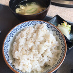 佐賀牛レストラン季楽 - ご飯と汁物