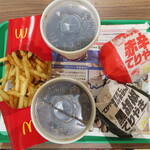 McDonald's - 2021年の｢黒胡椒てりやきセット｣｢赤辛てりやきセット｣各690円