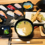 伊都の寿司 にし川 - 握り寿司御膳＝１５００円 税込