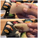 伊都の寿司 にし川 - 上  勘八
下  真鯛