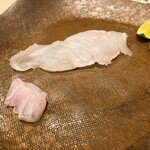 うを徳 - 気仙沼星鰈刺身とえんがわ