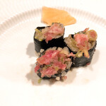 うを徳 - 境港本鮪大トロの細巻