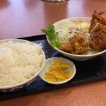 大吉ラーメン - 唐揚げセット